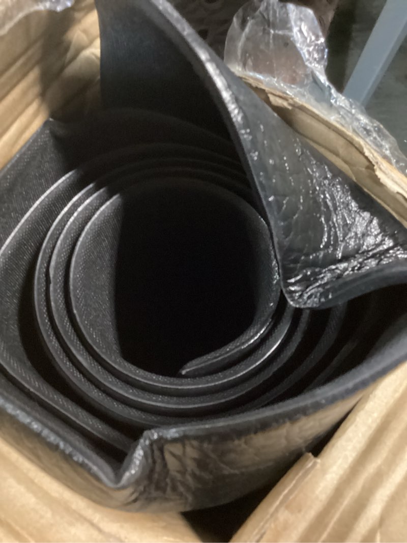 Condition photo showing As Is for thinvik bike mat for peloton spinning bike & wahoo kickr 30×60in /30×72in bicycle trainer mat for cycleops rowe indoor cycling exercise stationary bike mat with stone texture 4mm/6mm thickness 30*72in 6mm thickness