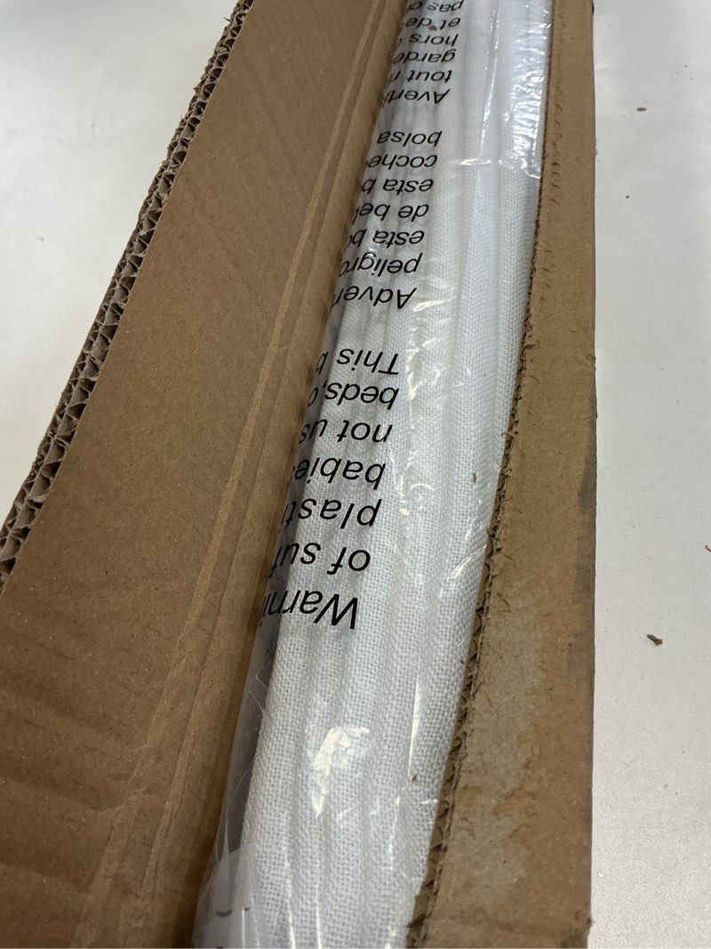 UNISHADES no Drill Cordless Roman Shades for Windows, 39" W × 64" H - Light Filtering - Linen - Whit