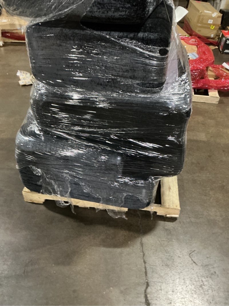 Condition photo showing Good Condition for 108" Modular Sectional Sofa - L-Shape Chaise, Modern Modular Cloud Couch with Deep Seat and Pillow, Boneless Couch Comfy Sofa for Living Room & Apartment, No Assembly(Black)