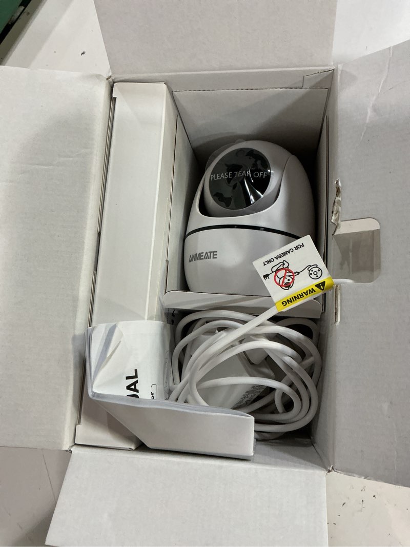 Condition photo showing Good Condition for anmeate 6 inch baby monitor with camera and audio - no wifi, 48-hour battery, thermal sensor, remote pan/tilt/zoom, two-way talk, lullabies&white noise, 1000ft range white2