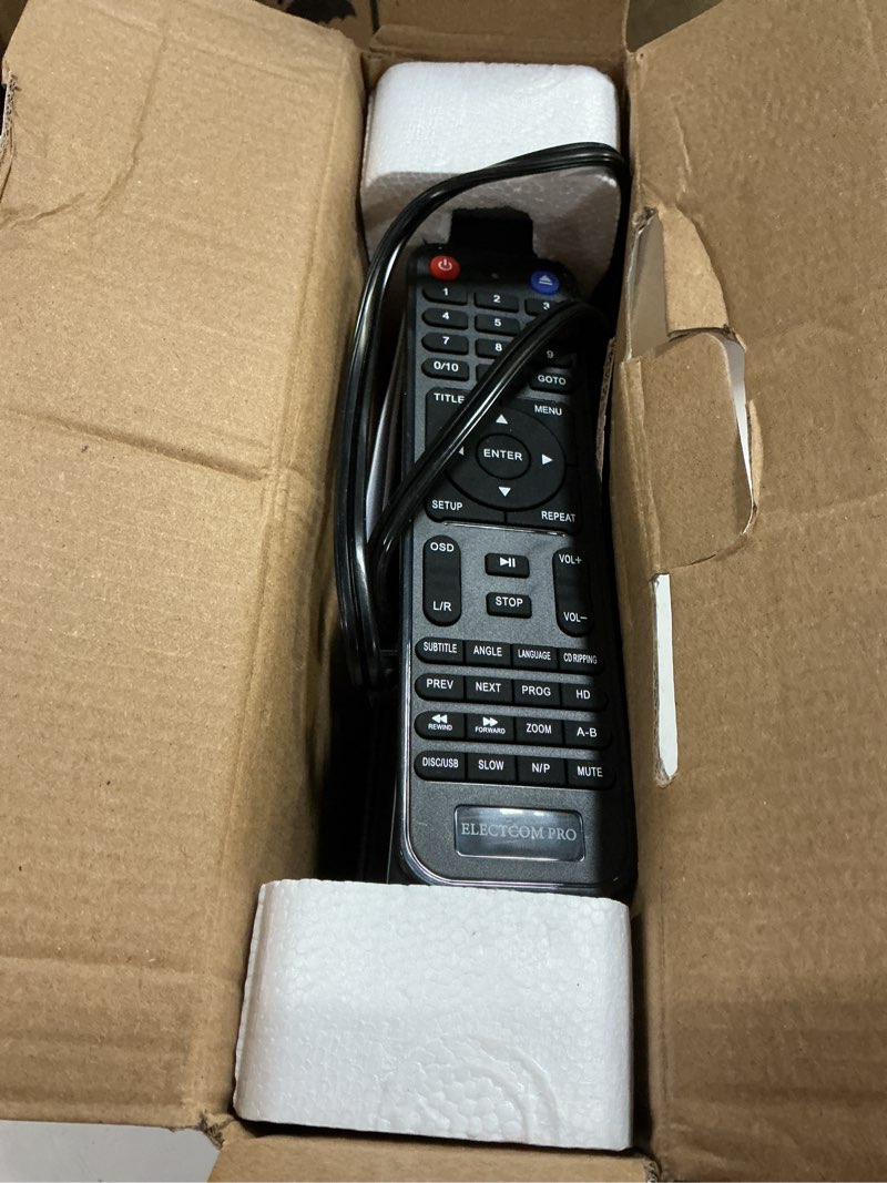 Condition photo showing As Is for electcom pro region-free dvd player for tv: plays regions 0-6 & multi formats - designed for collectors & vintage movie collections - hdmi/rca compact dvd/cd player for smart tv, home stereo & rv standard edition