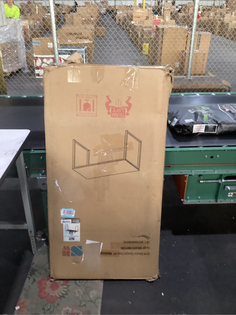 SHW Mission 48-Inch Home Office Computer Desk, Walnut