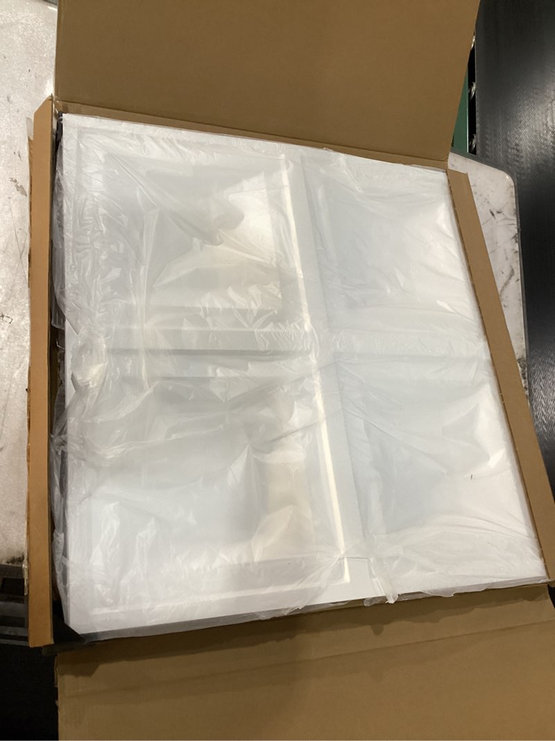 Condition photo showing New/Like New for Art3d Drop Ceiling Tiles 24x24, 12 Sheets PVC Decorative Glue up Ceilng Panels 2x2, White 24"x24" Matt White 12