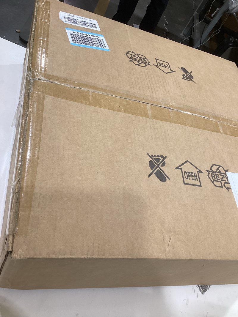 Condition photo showing Good Condition for 2-in-1 Low Profile Ceiling Fan with Light, 20” Caged Safety Design for Kids - RGB Color, Smart APP/Remote Control, Quiet Flush Mount DC Motor, Ideal for Bedroom/Living Room/Kitchen, Black Black+RGB