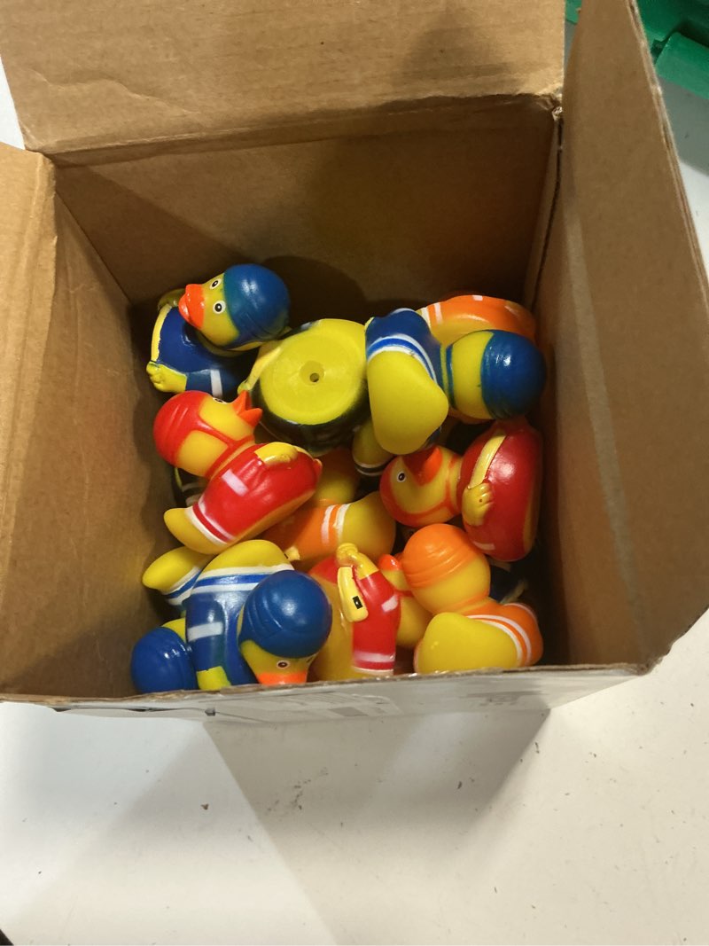 Condition photo showing Good Condition for deekin 24 pcs rubber ducks 2 inch bulk sport party favors for team events decorations birthday party gift (hockey player) 24 hockey player