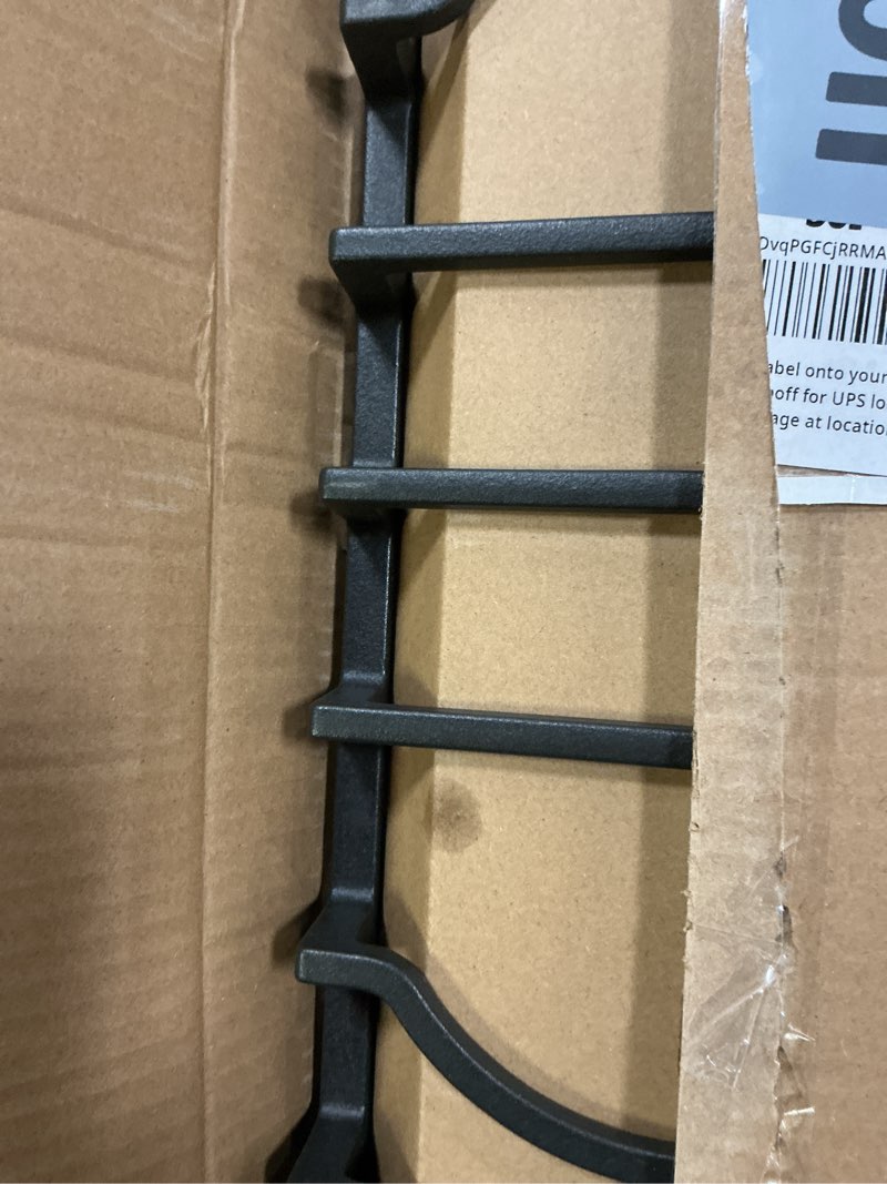 Condition photo showing As Is for DG94-00938A DG94-00469A Cast Iron Assy Grate Center Replacement for Samsung Stove Parts NX58H9500WS NX58H5600SS NX58R5601SS NX58J5600SG NX58F5500SS NX58F5500SB and More Samsung Gas Range Oven Parts