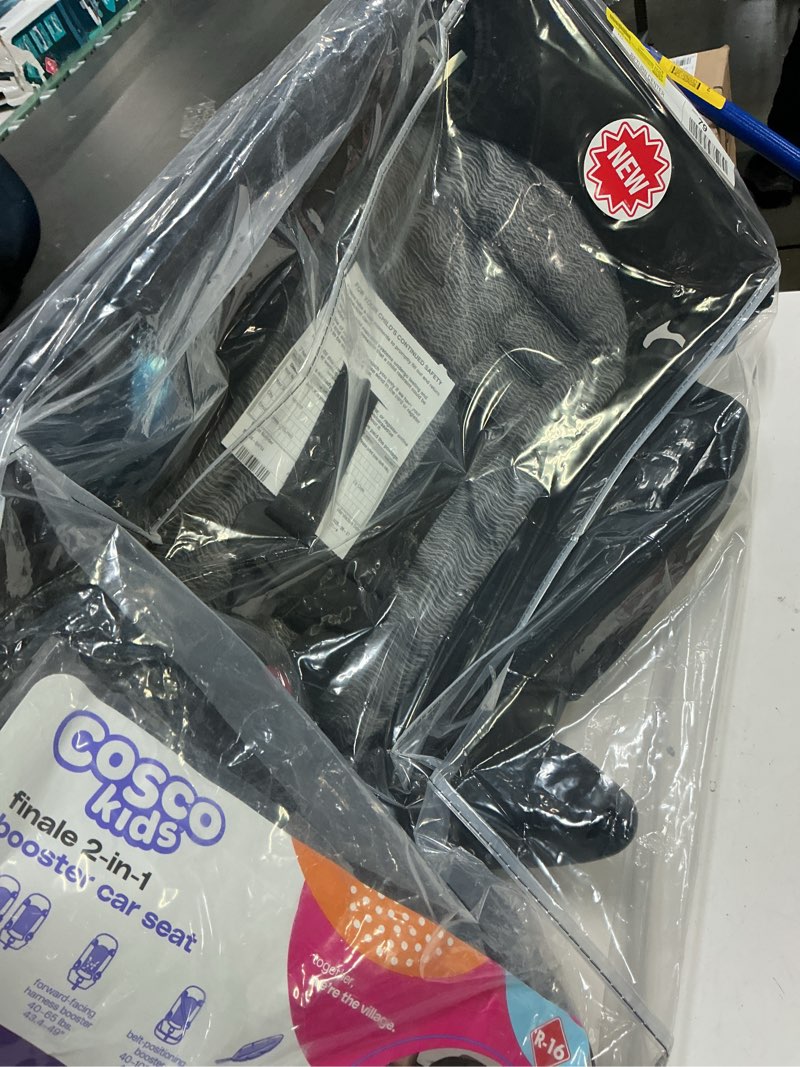 Condition photo showing Good Condition for cosco kids finale 2-in-1 toddler booster car seat, fiberwave ii, black/grey