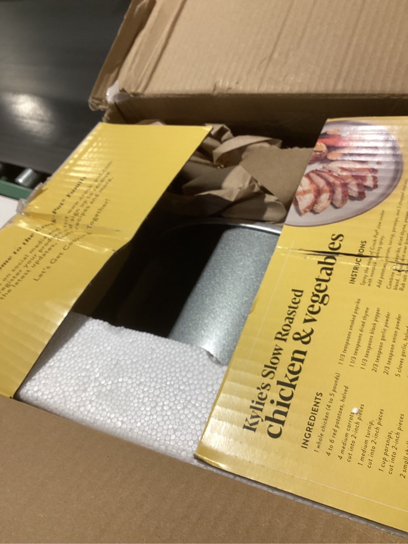 Condition photo showing As Is for Crockpot SCV700-CH-BR Slow Cooker 7 quarts Charcoal