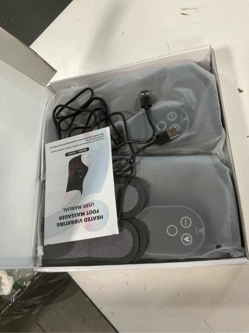 Condition photo showing Good Condition for 2-Pack Foot Renew Foot Massager, Ankle and Foot Massager for Pain Relief, Ankle Heating Pad with Massage, 6 Heat Levels & 3 Massage Modes with Timer (Grey) Grey 2 Pack