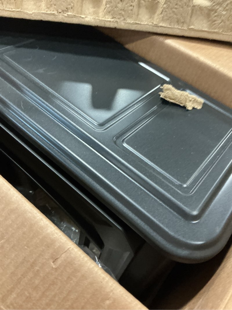 Condition photo showing As Is for Cozy Up with a 19-Inch Infrared Electric (missing parts)