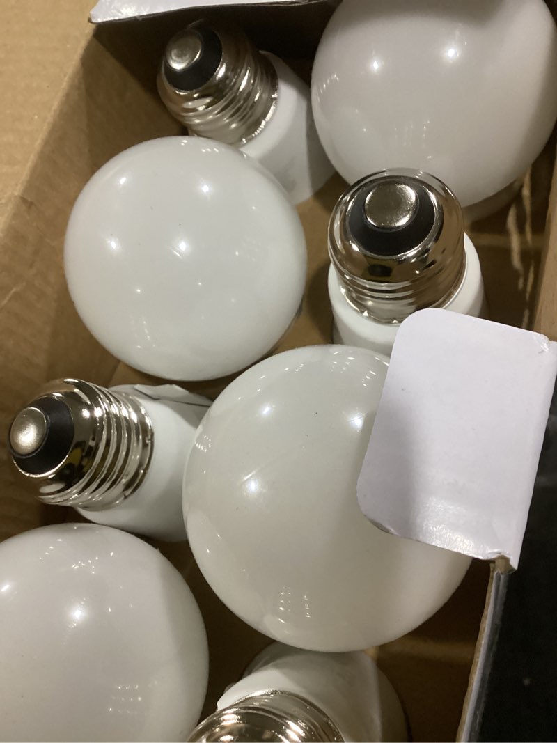 Condition photo showing Good Condition for Feit Electric A19 LED Light Bulb, 60W Replacement, Dimmable, Selectable Color Temperatures (2700K-5000K), 800 Lumens, General Purpose Light Bulbs, 15,000-Hour Lifetime, OM60DM/5CCTCA/LED/10, 10 Pack