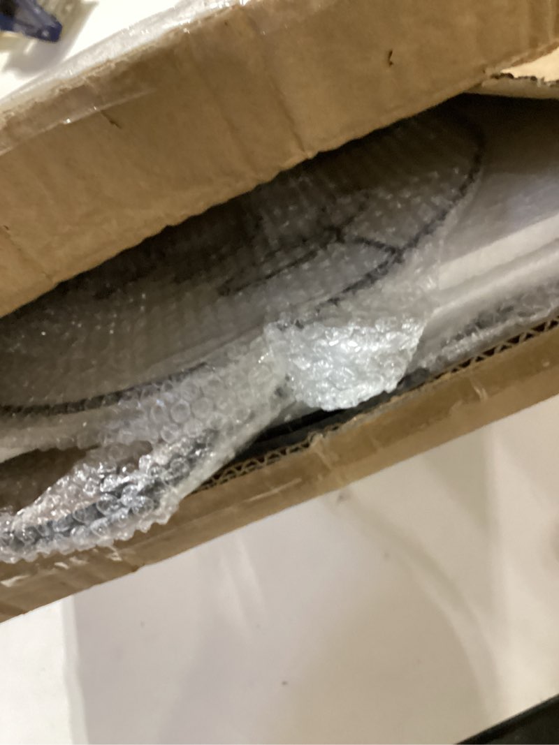 Condition photo showing Good Condition for Hicarer Wall Mirror Decorative 41.34'' x 17.72'' Round Modern Metal Wall Mirrors Set for Living Room Circle Plates Overlapping Decorations for Hallway Entryway(Black)