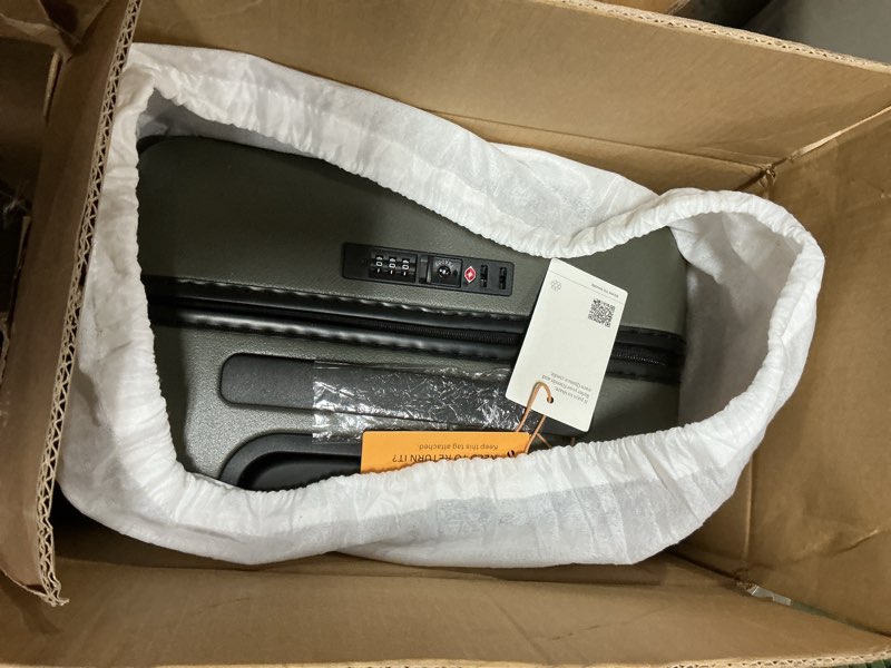 Condition photo showing New/Like New for Expandable Small Carry-On Suitcase, Olive