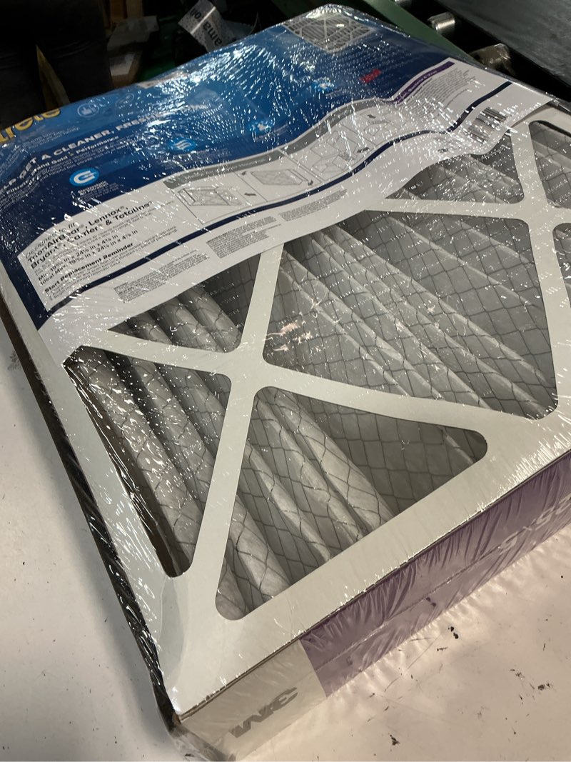 Condition photo showing Good Condition for filtrete 20x25x5 ac furnace air filter, mpr 1550, merv 12, fits trion airbear, certified asthma & allergy friendly, electrostatic air cleaning filter, 1-pack (actual size 19.56 x 24.13 x 4.75) 4.7" x 24.2" x 19.6"