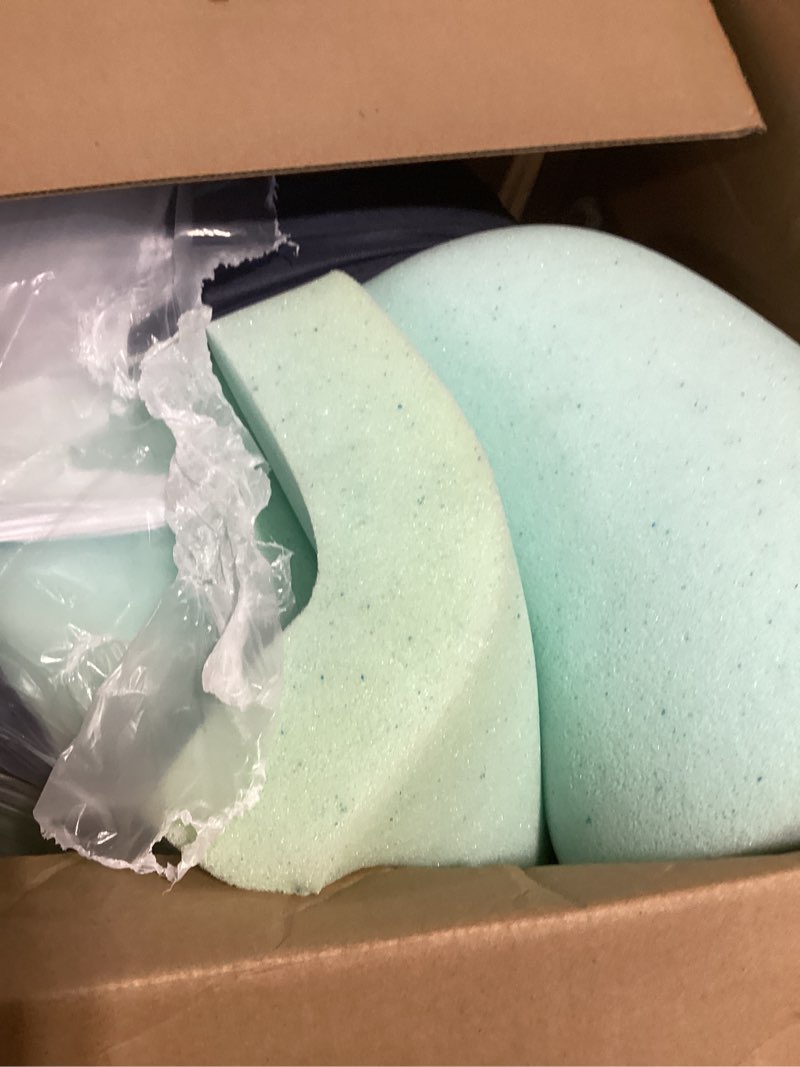 Condition photo showing Good Condition for Serta ThermaGel Cooling, Pressure-Relieving Memory Foam Mattress Topper, 3 Inch, Full,Blue