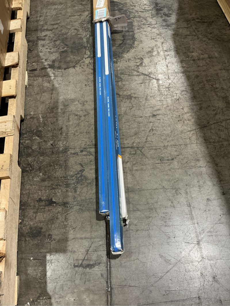 Condition photo showing As Is for jomitop r17d 8 foot v shaped led tube ho light bulbs rotatable 2 pin base 4pack dual-ended power,65w,150w fluorescent lamp replacement shop lights, cold white 6000k, 7800lm,clear cover, ac 90-277v