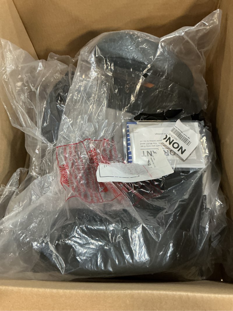Condition photo showing Good Condition for chicco gofit cleartex plus backless booster car seat, latch attachment, quick-release latch removal, portable car booster seat for children at least 4 years old and 40-110 lbs, obsidian/black gofit cleartex plus obsidian/black