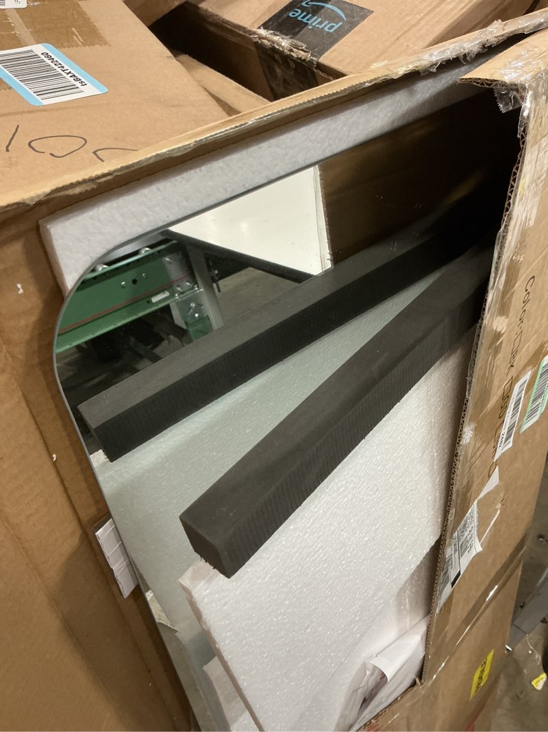 Condition photo showing Good Condition for auyhm 16x48 full length wall mirror,nano glass full body mirror,frameless mirror full length,wall mirror for bedroom,wall mirrors decorative 48"l x 16"w frameless-rec