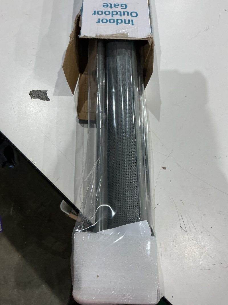 Condition photo showing Good Condition for babepai retractable baby gates extra wide | 55" wide x 38" tall dog gates for stairs | indoor/outdoor use | child gates for doorways, deck, porch, hallways, patio - gray a-grey 55" wide x 38" tall - drilling