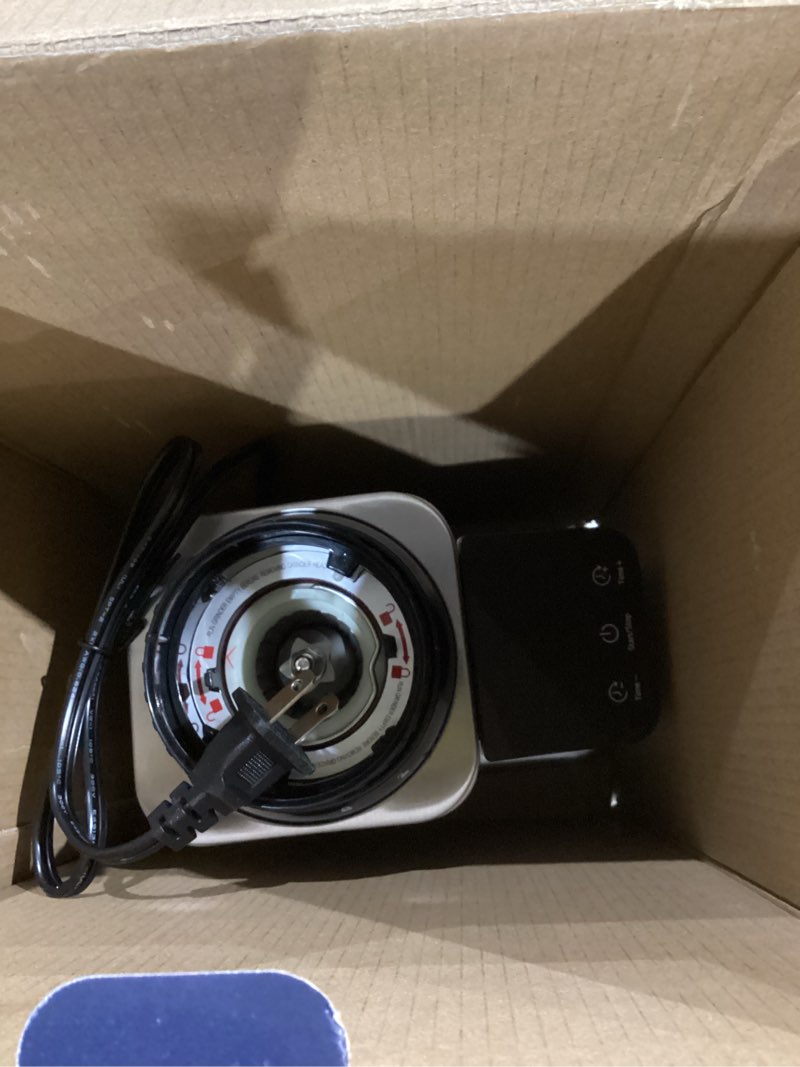 Condition photo showing As Is for SHARDOR Professional Conical Burr Coffee Grinder, Coffee Bean Grinder with 48 Grind Settings for Espresso, Drip & French Press, Upgraded Anti-Static Technology, Precision Timer, Stainless Steel Silver