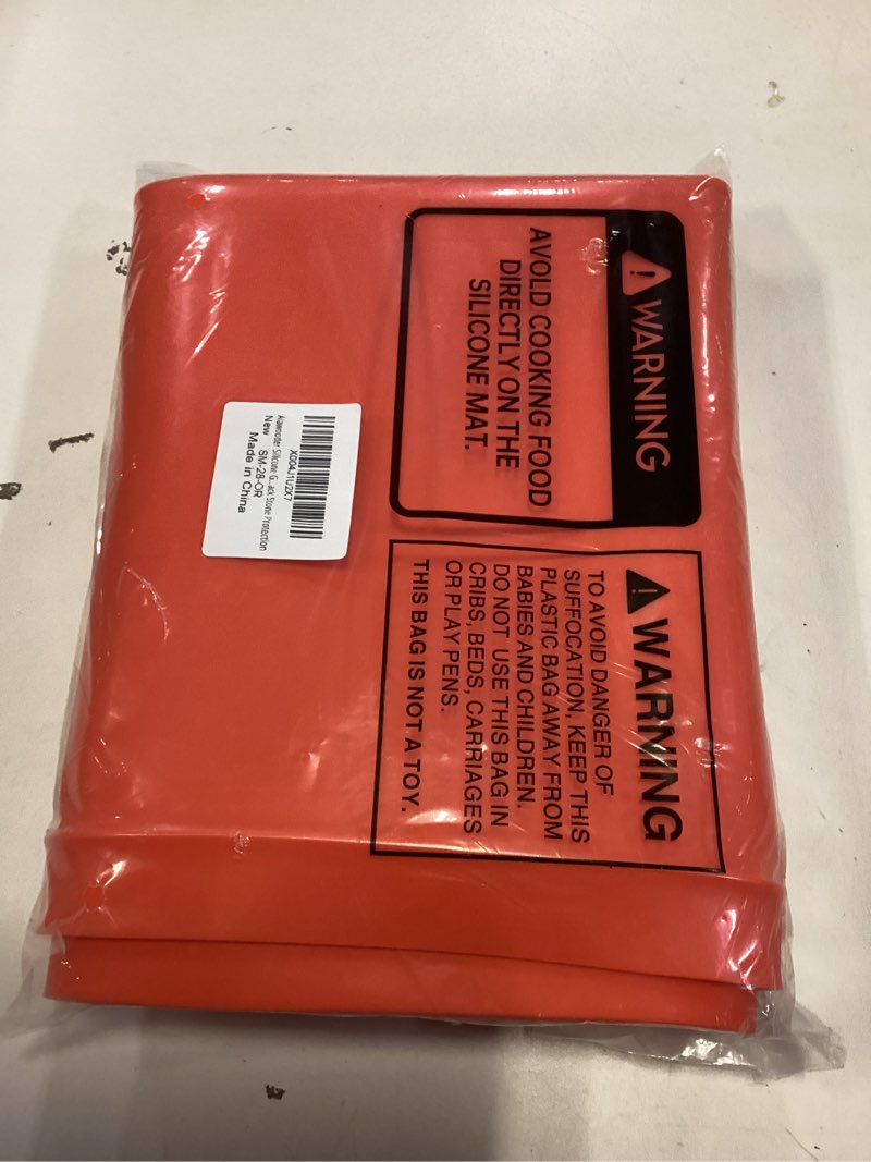 Condition photo showing New/Like New for Alawooder Silicone Griddle Mat for Blackstone Griddle 28 Inch - Food Grade Silicone Griddle Cover for Blackstone Flat Top Grill, 28" Thickened Buddy Mat Grilling Accessory for Black Stone Protection Orange - 28 Inch
