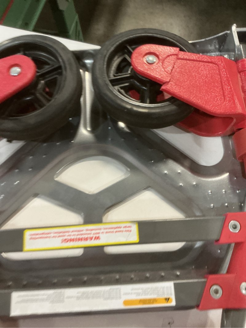 Condition photo showing As Is for folding hand truck, 150-lb. capacity