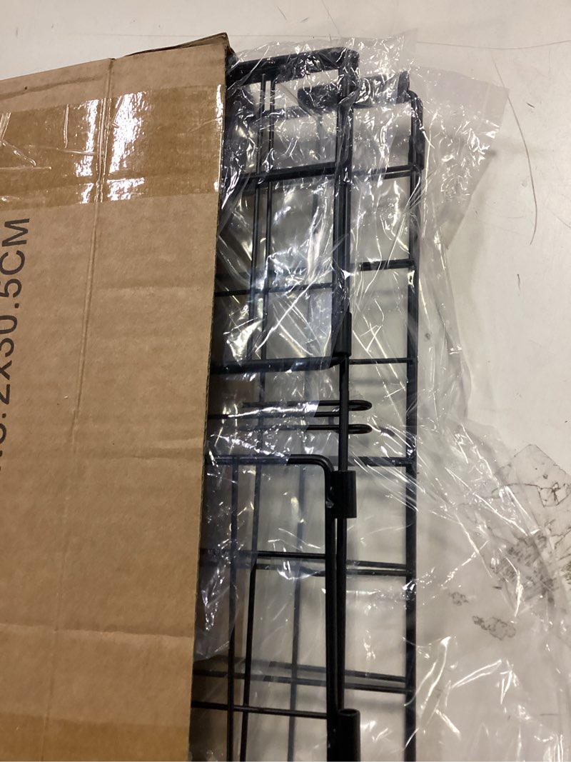 Condition photo showing New/Like New for Under Shelf Basket Storage 2Pack - 11.8in Metal Under Cabinet Shelf, Hanging Wire Basket Shelves, Undershelf Storage Basket for Kitchen Pantry Bookshelf Black