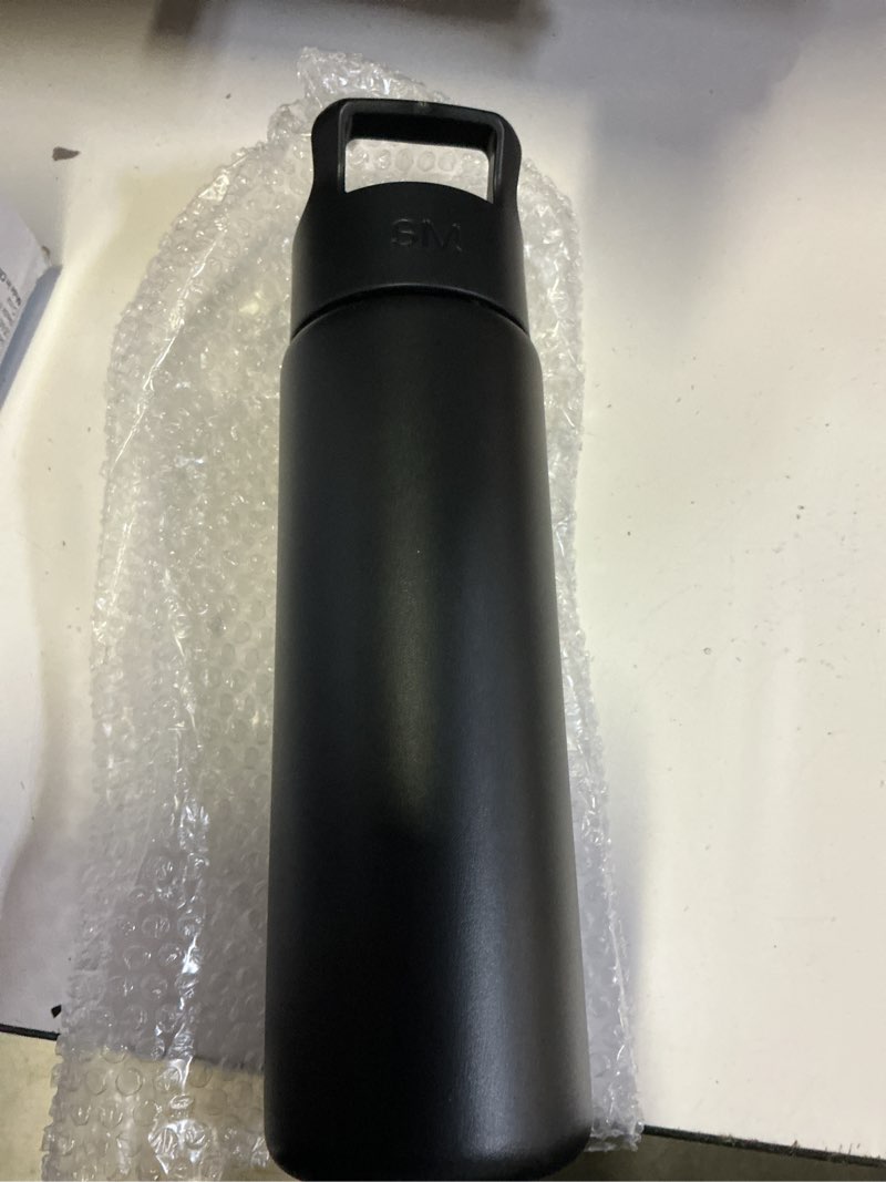 Condition photo showing Good Condition for simple modern water bottle with straw lid vacuum insulated stainless steel metal cup bottles | reusable leak proof bpa-free flask for gym sports | summit collection | 22oz, midnight black 22oz - midnight black