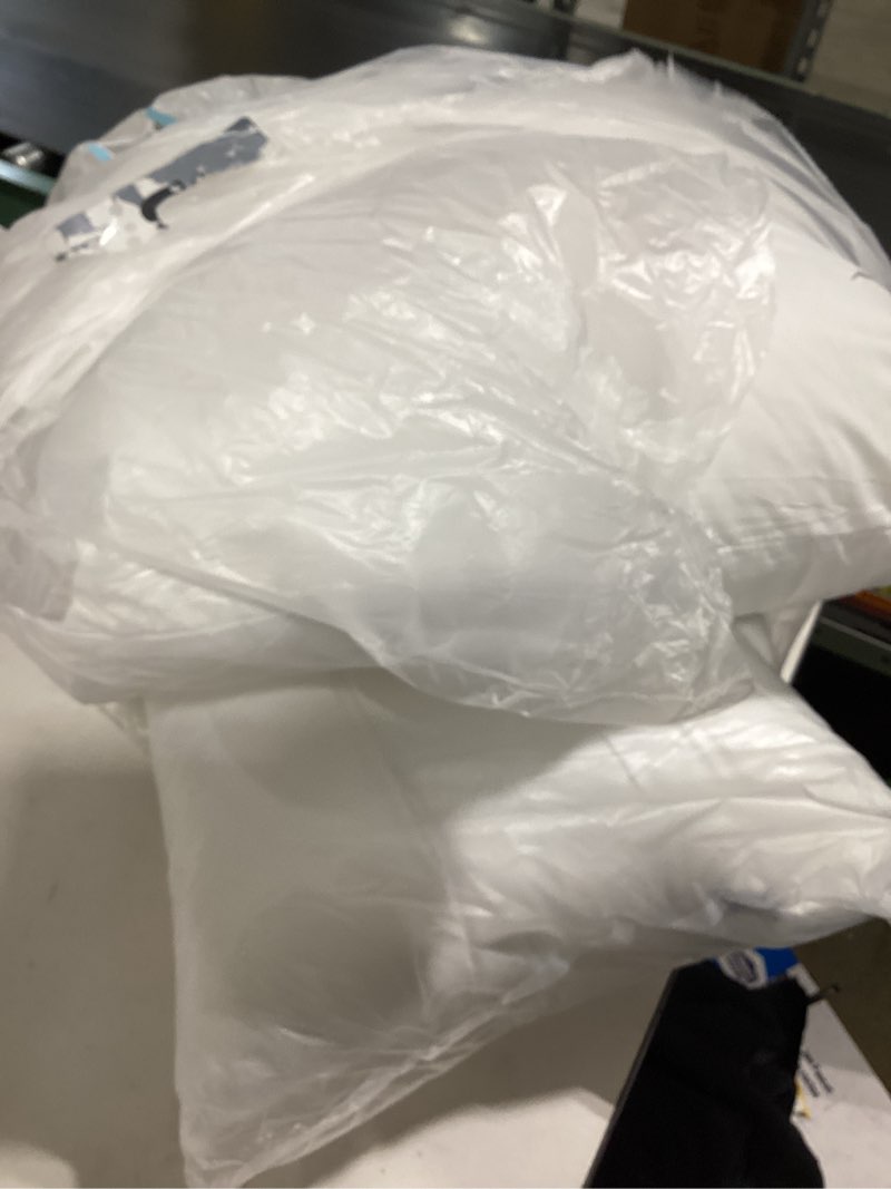 Condition photo showing As Is for miulee outdoor pillow inserts 20x20 pack of 2