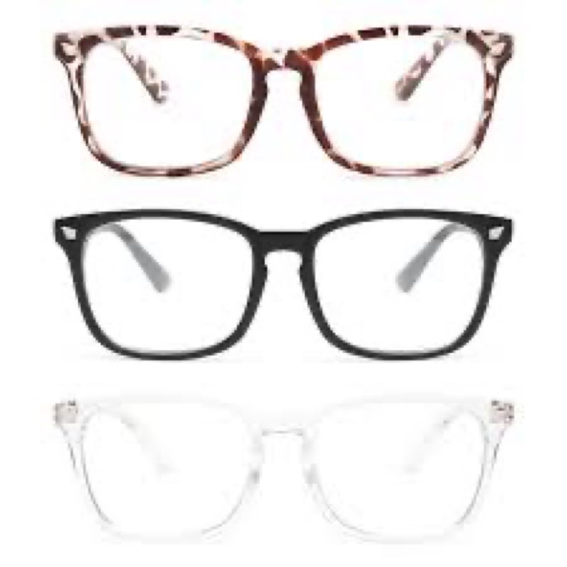 eyeglasses blue light blocking glasses featuring a classic square frame design.