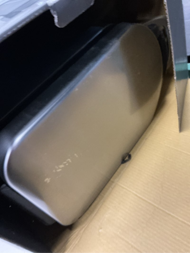 Condition photo showing Good Condition for simplehuman 35 liter, 40 lb / 18.1 kg x-large pet food storage container for dog food, cat food, and bird feed, brushed stainless steel x-large brushed stainless steel