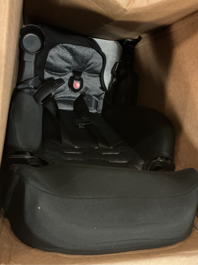 Condition photo showing As Is for cosco kids finale 2-in-1 toddler booster car seat, fiberwave ii, black/grey
