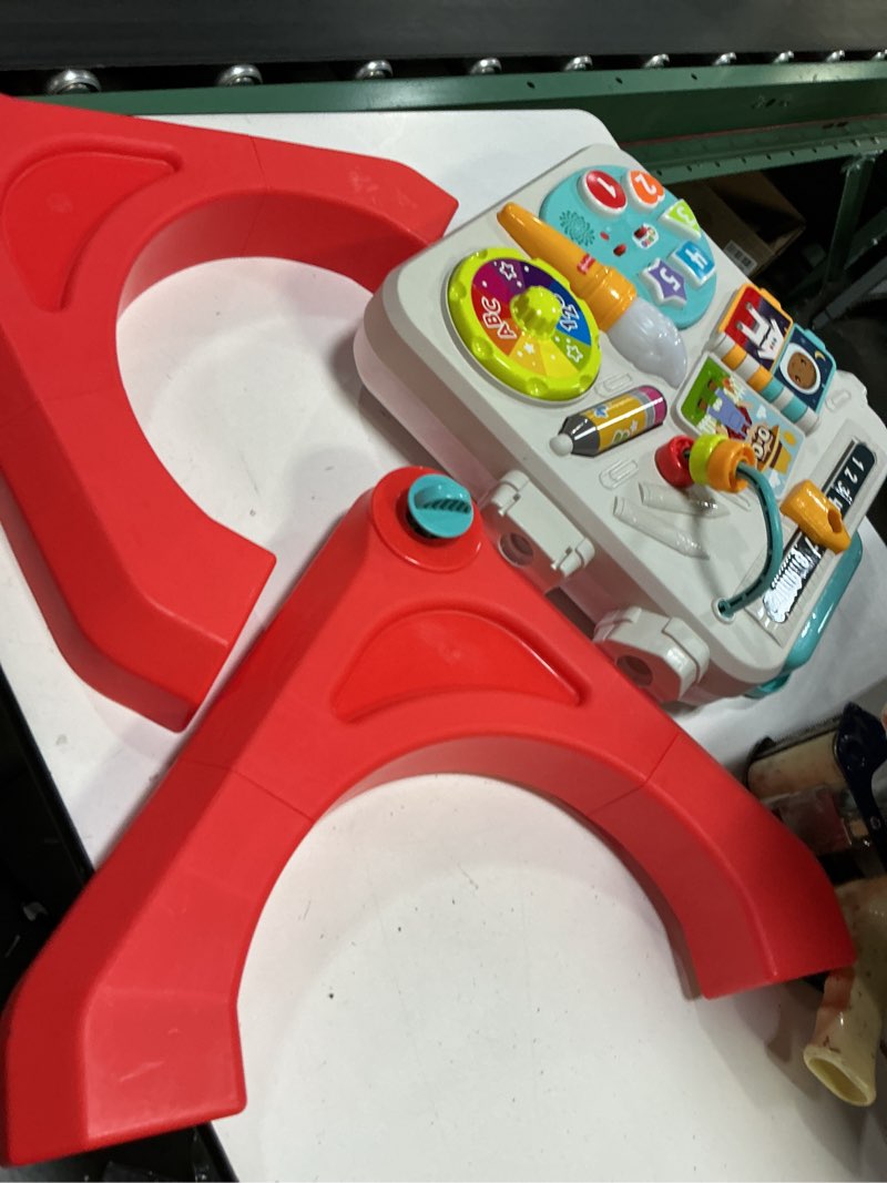 Condition photo showing As Is for fisher-price baby & toddler toy laugh & learn 4-in-1 activity table & art easel with educational music for ages 6+ months, multilanguage version