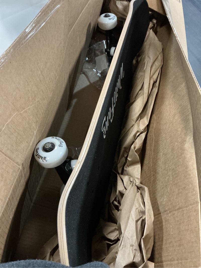Condition photo showing Good Condition for whitefang skateboards for beginners, complete skateboard 31 x 7.88, 7 layer canadian maple double kick concave standard and tricks skateboards for kids and beginners diamond