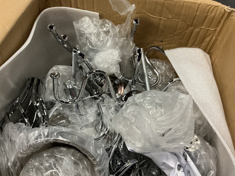 Condition photo showing Good Condition for Nitial 5 Arm Crystal Candelabra Centerpieces for Tables 27 Inch Tall Crystal Candle Holders Bowl Candelabra Table Centerpieces Decor for Wedding Christmas Dinner Party Events (Silver,4 Pcs) Silver 4