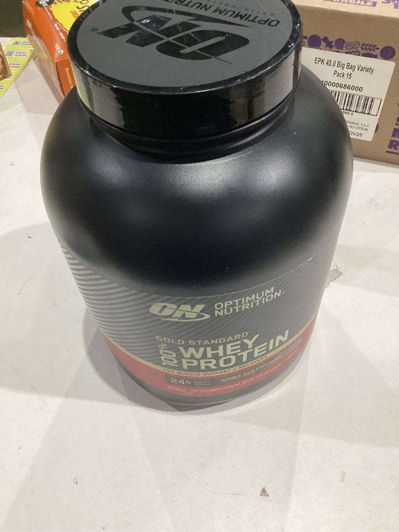 Condition photo showing New/Like New for Optimum Nutrition Gold Standard 100% Whey Protein Powder, Double Rich Chocolate, 5 Pound (Packaging May Vary) Double Rich Chocolate 5 Pound (Pack of 1)