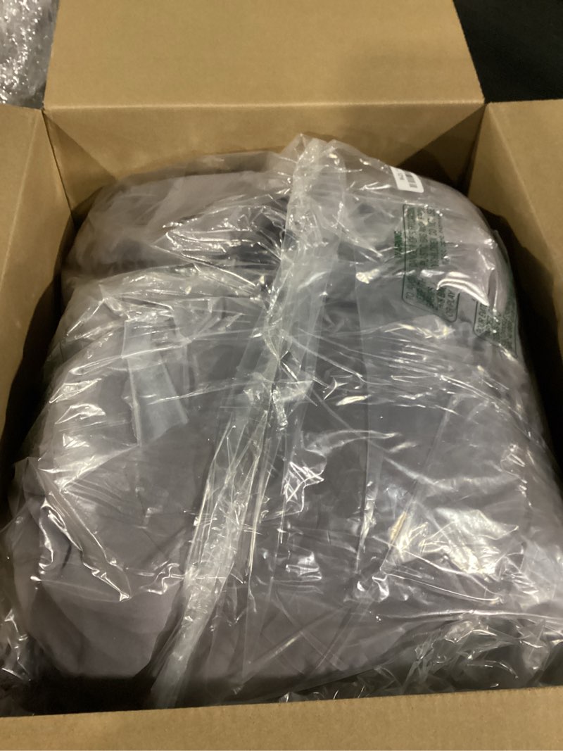 Condition photo showing As Is for Bedsure California King Comforter Set Grey - Bed in a Bag Cal King Bedding Set 7 Pieces, GentleSoft™ Pintuck Bed Set Gift for Family, Pinch Pleat Grey Comforter with Sheets, Pillowcases & Shams California King 01 - Grey