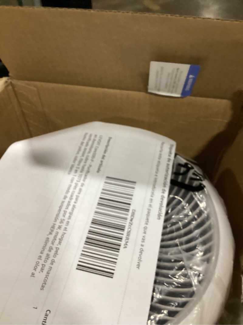 Condition photo showing Good Condition for levoit air purifier for home allergies pet hair in bedroom, covers up to 1073 ft² by 56w high torque motor, aham verifide, 3-in-1 filter with hepa sleep mode, remove dust smoke odor, core300-p, white