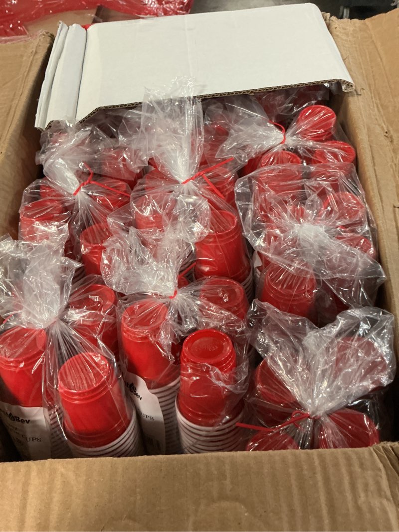 Condition photo showing Good Condition for party bargains mini red disposable shot glasses | plastic shot cups  jello shots  perfect size for serving condiments  snacks  samples and tastings - 2oz | pack of 120.