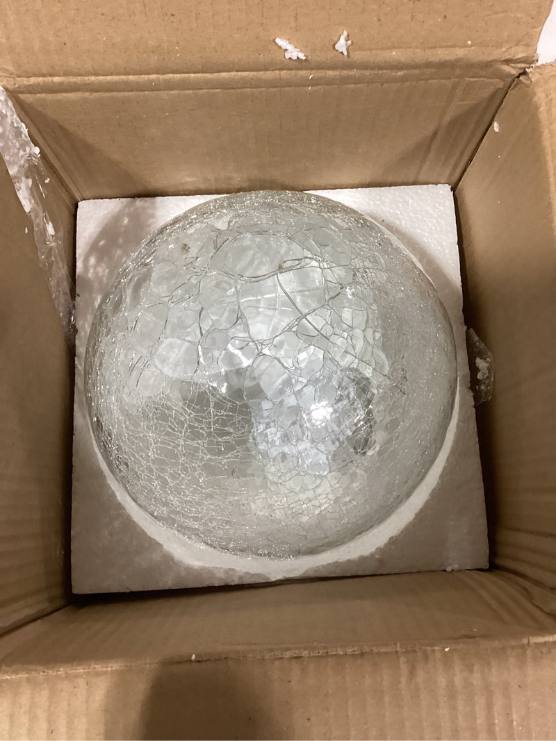 Condition photo showing Good Condition for similar product Large LED Glowing Ball Light, 20-in Outdoor LED Garden Orb Lights, Rechargeable Globe Lights RGB Color Changing Globe Floor Lamp Mood Lamp w/Remote, Waterproof Light Up Ball Light for Patio Lawn Decor