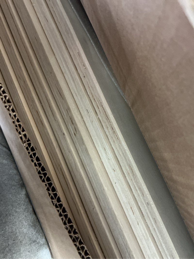 Condition photo showing New/Like New for Similar Grain Wood Furniture Shaker Solid Wood Panel Platform Bed, Twin Size, Walnut