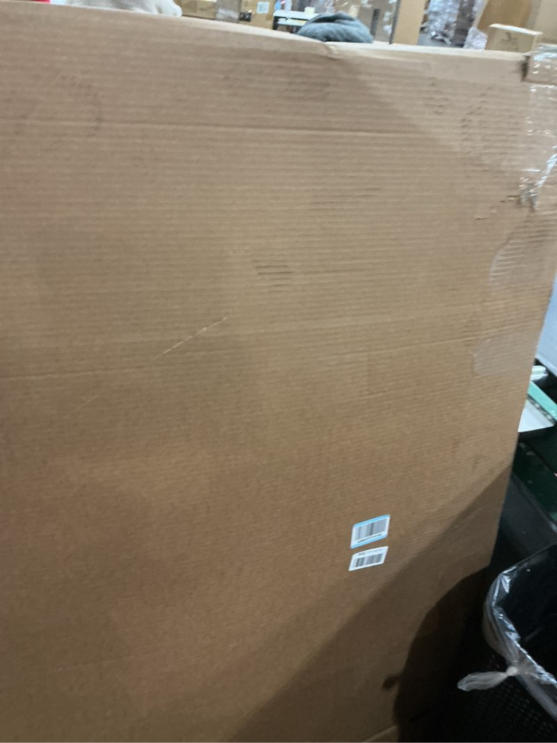 Condition photo showing As Is for Ironing Board 48x15, Wide Heavy Duty Full Size Iron Board with Retractable Iron Rest, BlissBoard Sturdy Frame with Ultra Thick Padding, Heat-Resistant Cover, Height-Adjustable 48"x15" Black