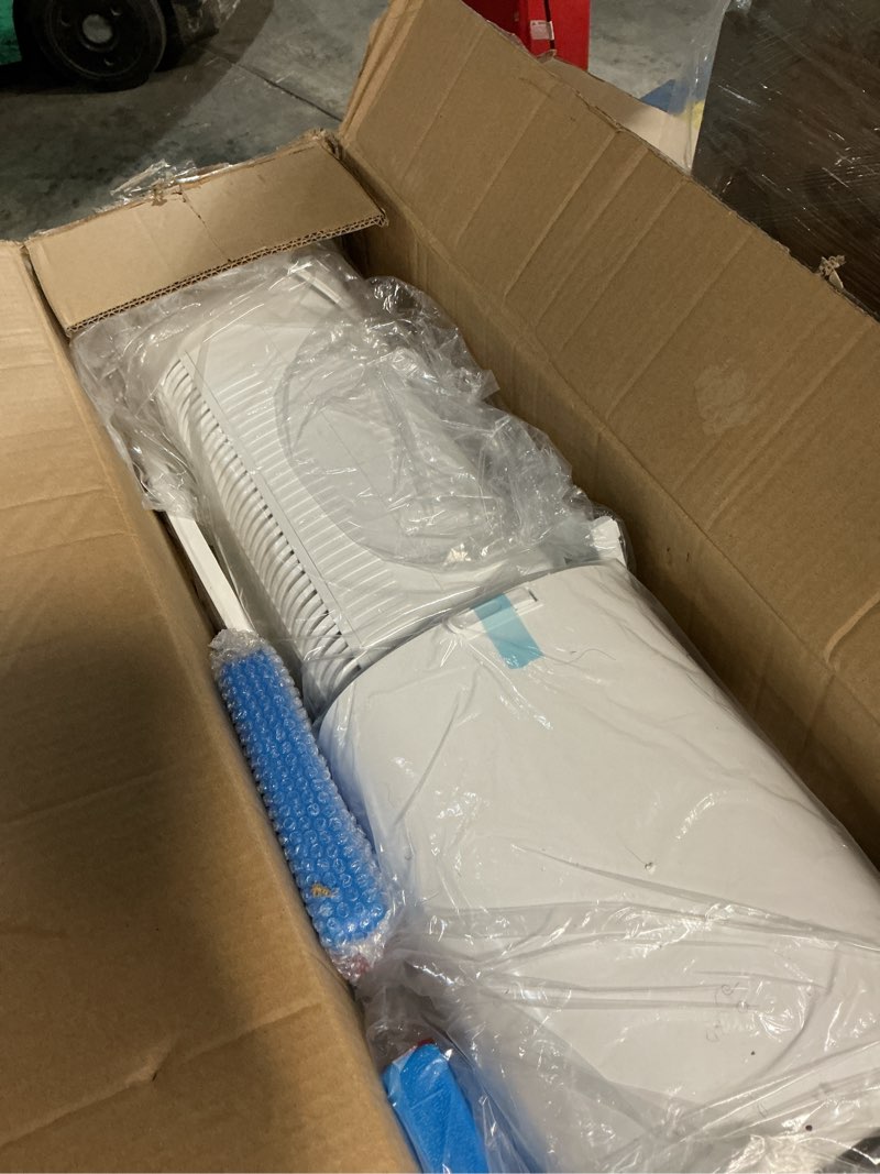 Condition photo showing As Is for uthfy windowless portable air conditioner, 41" evaporative air cooler, cooling fans that blow cold air, remote, 24h timer, 4 ice packs, dual water tank, tower swamp cooler fan for bedroom