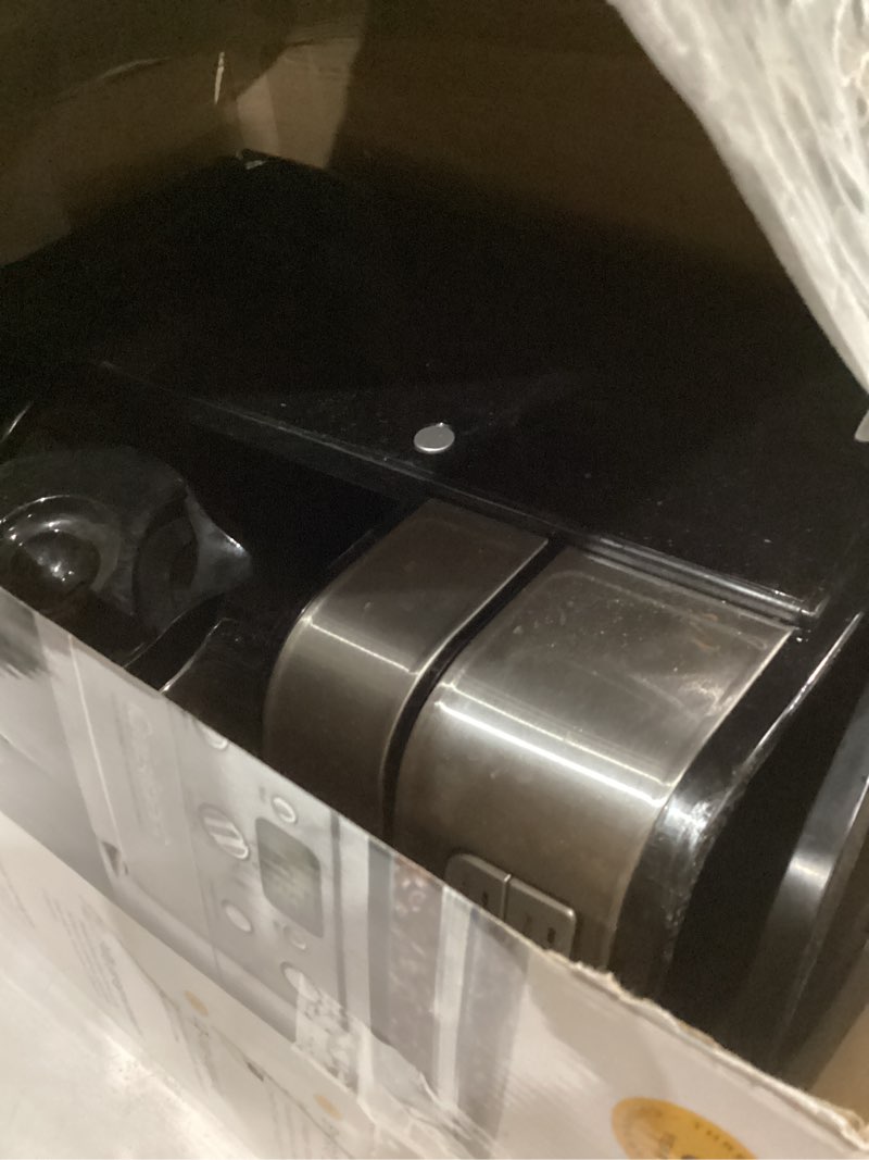 Condition photo showing As Is for Cuisinart Automatic Grind & Brew 12-Cup Coffee Maker with Blade Grinder, Programmable Coffee Machine Glass Carafe with 1-4 Cup Setting, Brew Pause, Grind-Off Option, DGB-400NAS, Black/Stainless Steel 12-Cup Glass Automatic Grind & Brew Black/Stainless