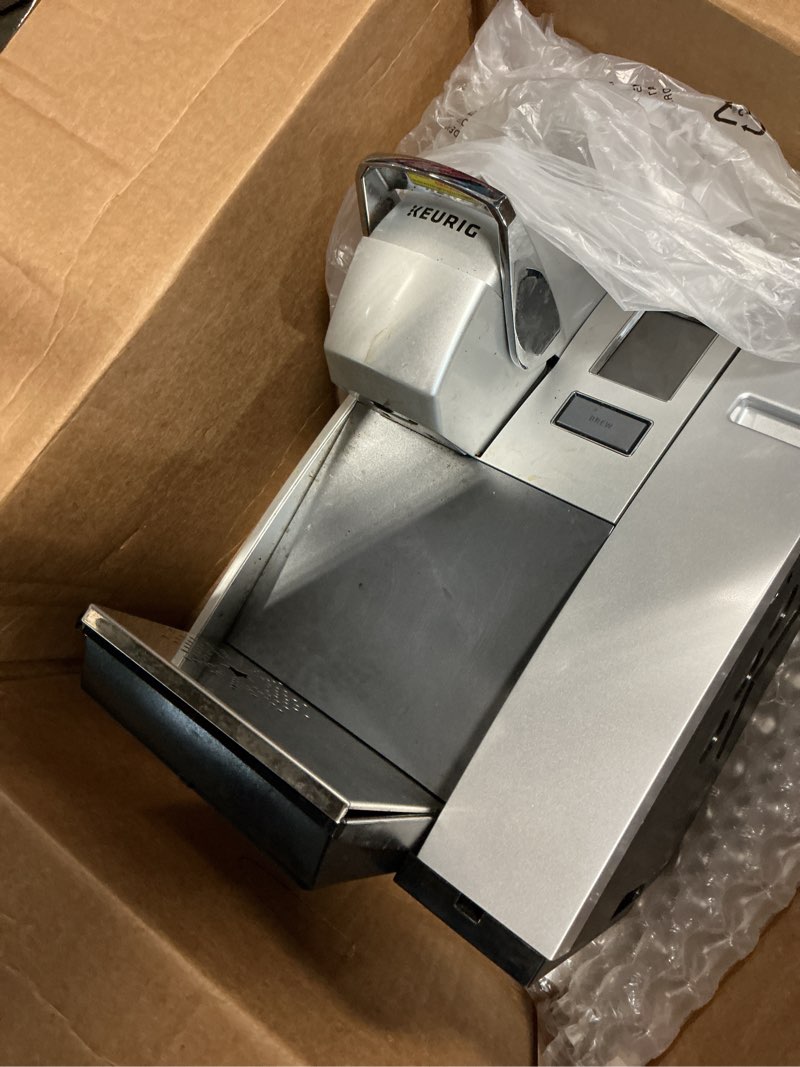 Condition photo showing As Is for keurig k155 office pro single cup commercial k-cup pod coffee maker, silver