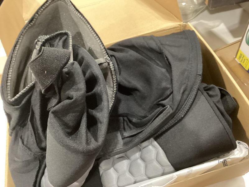 Condition photo showing As Is for Skechers Memory Foam™ Car Seat Covers, Hexcomb Breathable Thick Seat Covers Two Front Seat Covers, Airbag Compatible, Automotive Comfort & Protection for Most Cars,Van,Trucks, SUVs (Grey) Two Front Black and Grey