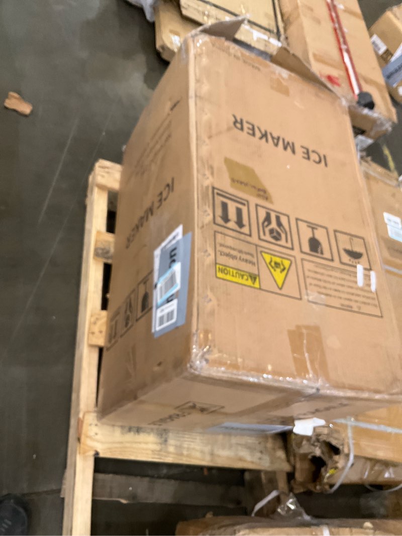 Under Counter Ice Machine, Commercial Ice Maker with Ice Storage, Stainless Steel Freestanding, Self