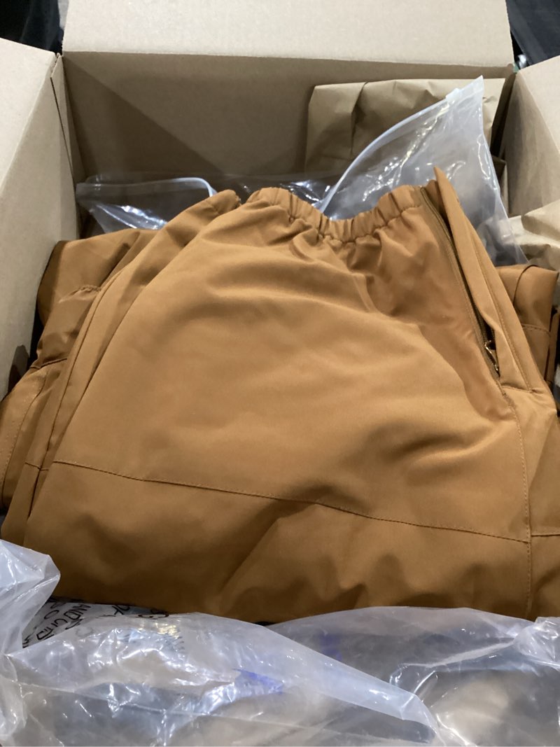 Condition photo showing As Is for NOMADIKA Womens Mens Snow Pants Waterproof Insulated for Winter Ski Snowboard Baggy Cargo Pants Outdoor X-Large Brown