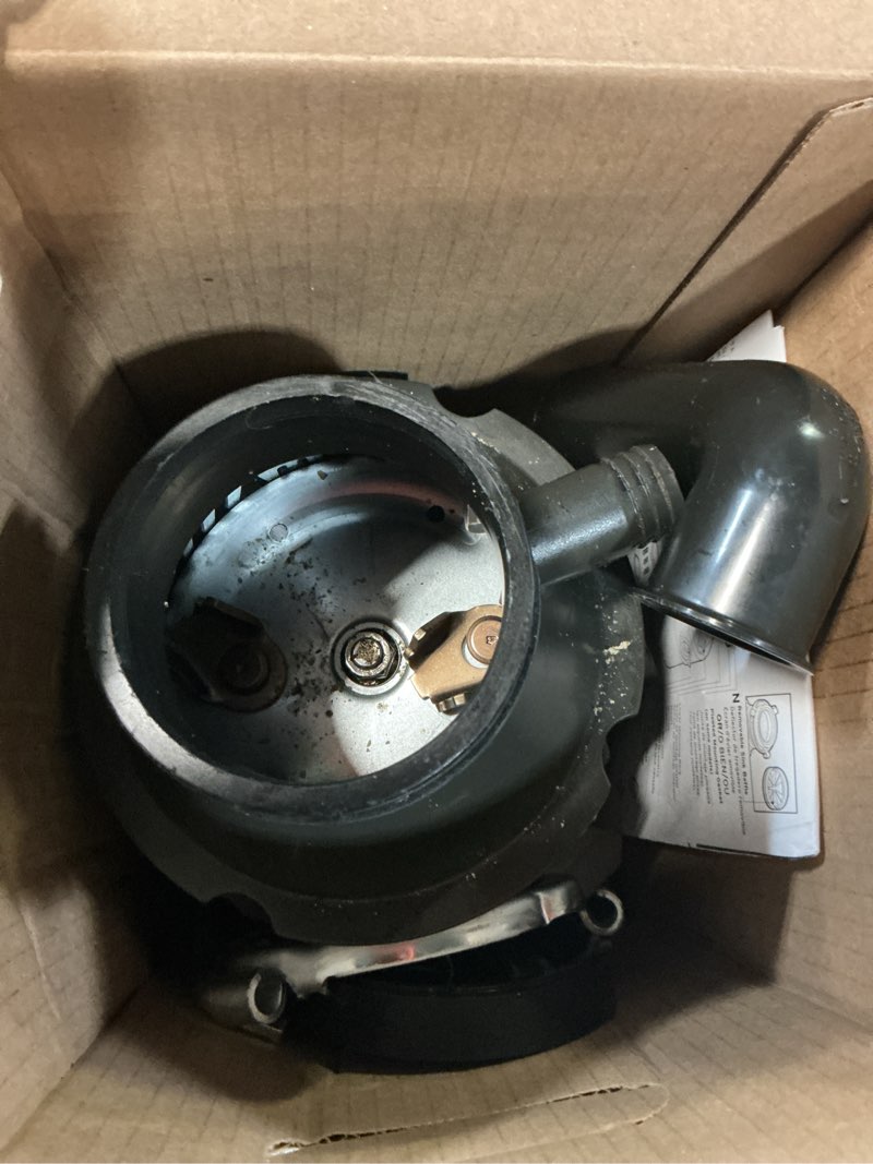 Condition photo showing As Is for insinkerator badger 5xl continuous feed 1/2-hp septic safe non-corded garbage disposal