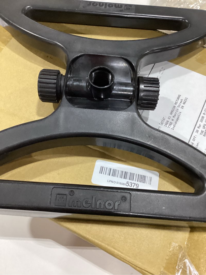 Condition photo showing Good Condition for melnor 65131amz minimax turbo oscillator sprinkler, 4000 sq. ft., 4-way adjustable, quick connect bundle, black, yellow quickconnect set sled base
